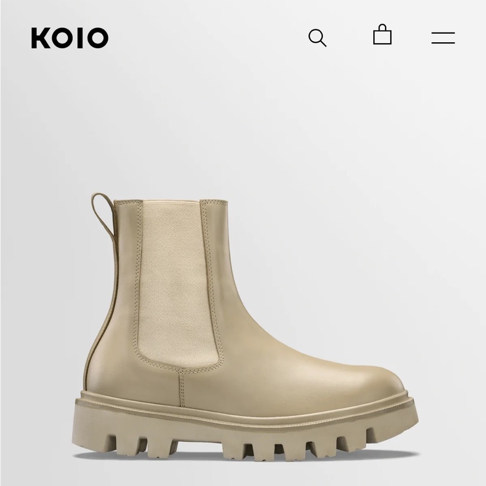 KOIO “Chelsea Sandalwood” boot, size 38